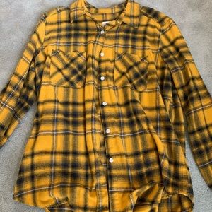 Black and yellow flannel
